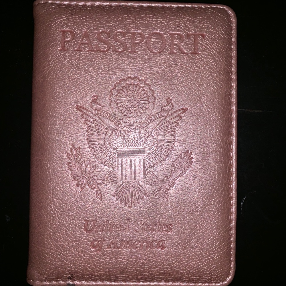 Rose Gold Passport Holder